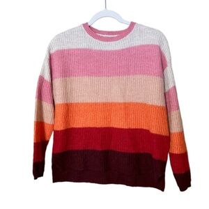 SILVERFLINT Alpaca Wool Blend Striped Sweater
